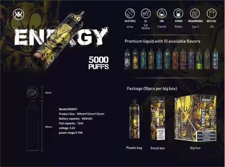 KK Energy Vape Disposable