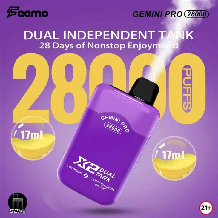 Feemo Gemini Pro 28000 Puffs kettős ízlés