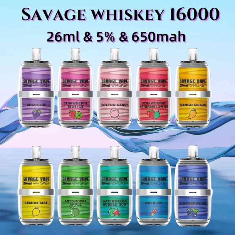SAVAGE WHISKEY 16000 puff vape SAVAGE WHISKEY 16000 puff vape