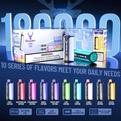 Stag bár 6 hüvelykes 1 180000 Puffs Vape