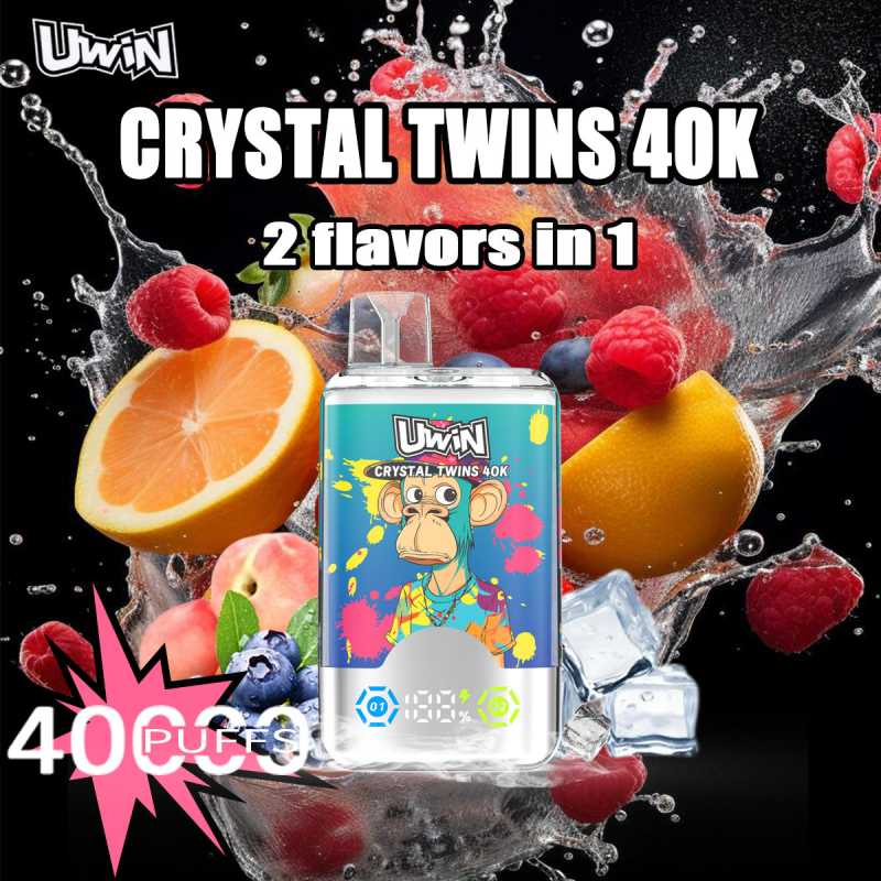 Uwin Crystal ikrek 40000 Puffs kettős ízek vape